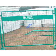 Municipal Temporary Fencing Used for State Grid